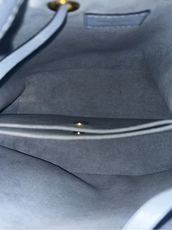 Louis Vuitton Light Blue Monogram Nano Bucket Crossbody - Picture 11 of 13